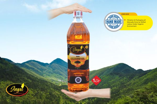 Wood Pressed Sesame Oil - மரச்செக்கு எள்ளெண்ணெய்